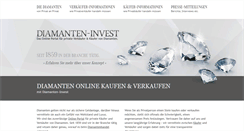 Desktop Screenshot of diamanten-invest.de